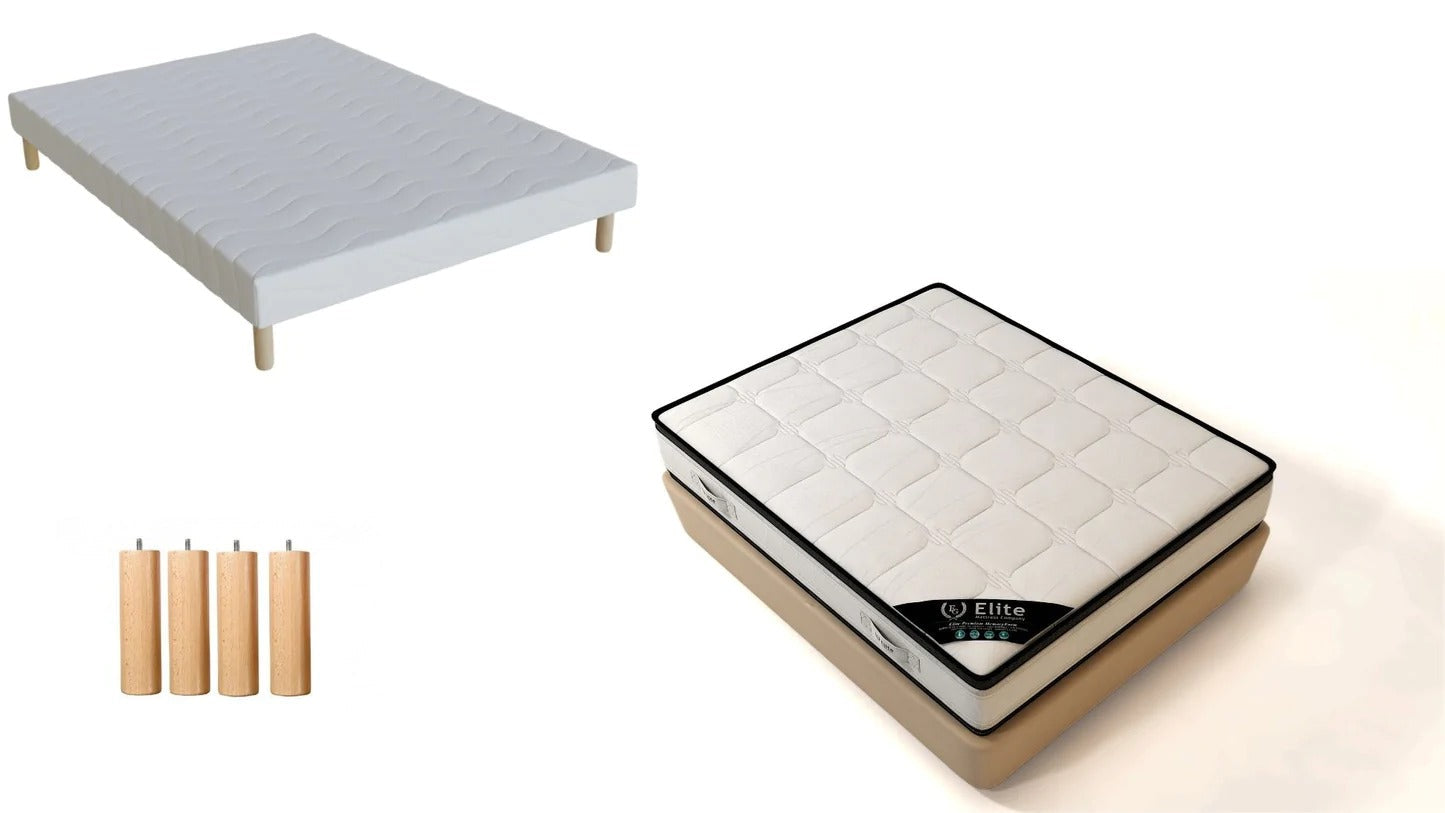 Ensemble Matelas + Sommier Tapissier