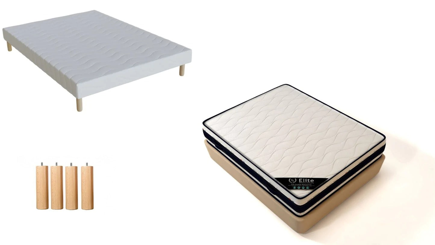 Ensemble Matelas + Sommier Tapissier