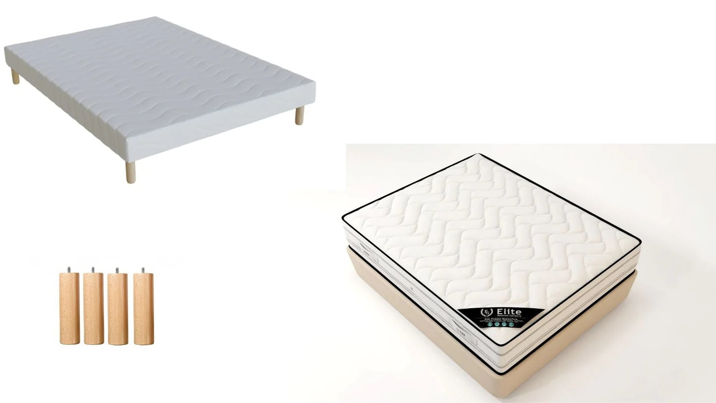 Ensemble Matelas + Sommier Tapissier