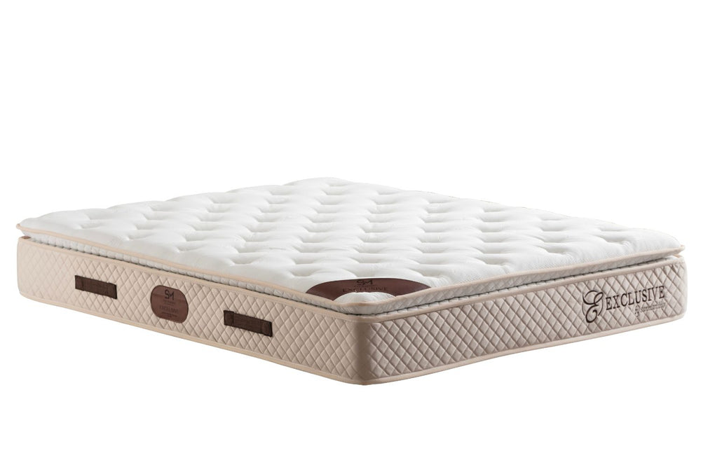 Matelas Exclusif Ressorts Beige - 32 cm avec surmatelas Intégré