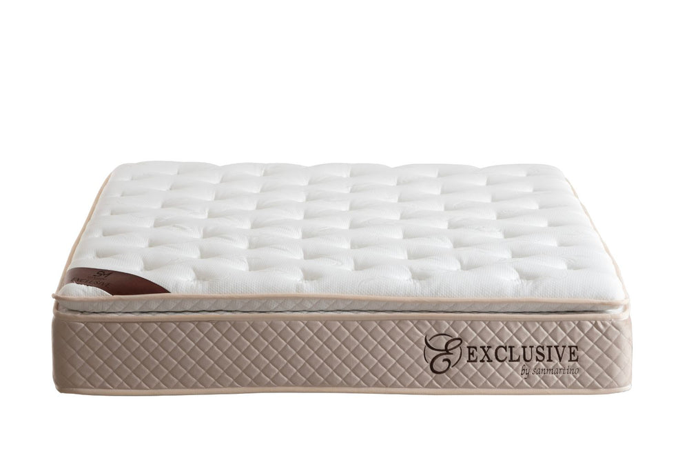 Matelas Exclusif Ressorts Beige - 32 cm avec surmatelas Intégré