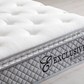 Matelas Exclusif Ressorts Gris - 32 cm avec surmatelas Intégré