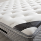 Matelas Exclusif Ressorts Gris - 32 cm avec surmatelas Intégré