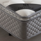 Matelas Exclusif Ressorts Gris - 32 cm avec surmatelas Intégré